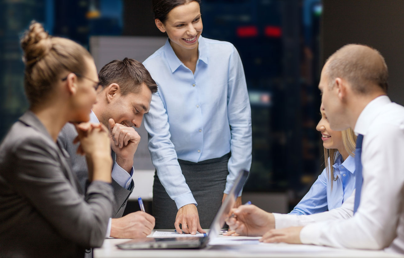 A Team in a Meeting A Team in a Meeting